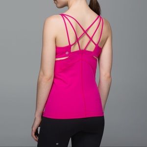Lululemon Exquisite Cutout Tank Pink